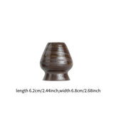 Maxbell Matcha Whisk Stand Reusable for Matcha Tea Set Japanese Matcha Tea Ceremoney Brown