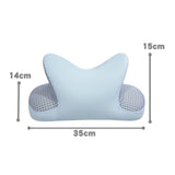 Maxbell Nap Pillow for Desk Multipurpose Soft Chair Rest Washable Cover Back Cushion Blue
