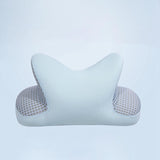 Maxbell Nap Pillow for Desk Multipurpose Soft Chair Rest Washable Cover Back Cushion Blue