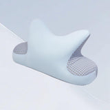 Maxbell Nap Pillow for Desk Multipurpose Soft Chair Rest Washable Cover Back Cushion Blue