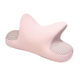 Maxbell Nap Pillow for Desk Multipurpose Soft Chair Rest Washable Cover Back Cushion Pink