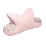 Maxbell Nap Pillow for Desk Multipurpose Soft Chair Rest Washable Cover Back Cushion Pink