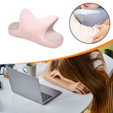 Maxbell Nap Pillow for Desk Multipurpose Soft Chair Rest Washable Cover Back Cushion Pink