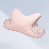 Maxbell Nap Pillow for Desk Multipurpose Soft Chair Rest Washable Cover Back Cushion Pink