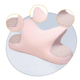 Maxbell Nap Pillow for Desk Multipurpose Soft Chair Rest Washable Cover Back Cushion Pink