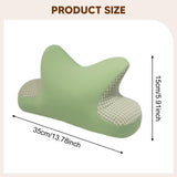 Maxbell Nap Pillow for Desk Multipurpose Soft Chair Rest Washable Cover Back Cushion Green