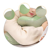 Maxbell Nap Pillow for Desk Multipurpose Soft Chair Rest Washable Cover Back Cushion Green