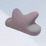 Maxbell Nap Pillow for Desk Multipurpose Soft Chair Rest Washable Cover Back Cushion Light Gray