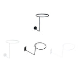 Maxbell Helmet Hanger Organization Wall Mount Display Rack for Basketball Coats Mask Round black