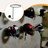 Maxbell Helmet Hanger Organization Wall Mount Display Rack for Basketball Coats Mask Round black