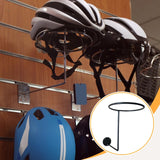 Maxbell Helmet Hanger Organization Wall Mount Display Rack for Basketball Coats Mask Round black
