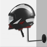 Maxbell Helmet Hanger Organization Wall Mount Display Rack for Basketball Coats Mask Round black