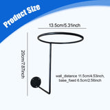 Maxbell Helmet Hanger Organization Wall Mount Display Rack for Basketball Coats Mask Round black