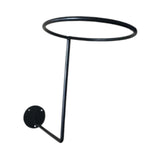 Maxbell Helmet Hanger Organization Wall Mount Display Rack for Basketball Coats Mask Round black