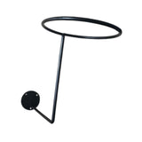 Maxbell Helmet Hanger Organization Wall Mount Display Rack for Basketball Coats Mask Round black