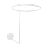 Maxbell Helmet Hanger Organization Wall Mount Display Rack for Basketball Coats Mask Round white
