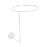 Maxbell Helmet Hanger Organization Wall Mount Display Rack for Basketball Coats Mask Round white