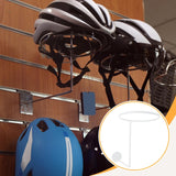 Maxbell Helmet Hanger Organization Wall Mount Display Rack for Basketball Coats Mask Round white