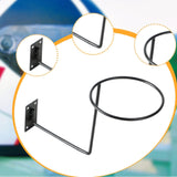 Maxbell Helmet Hanger Organization Wall Mount Display Rack for Basketball Coats Mask Square black