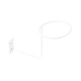 Maxbell Helmet Hanger Organization Wall Mount Display Rack for Basketball Coats Mask Square white