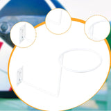 Maxbell Helmet Hanger Organization Wall Mount Display Rack for Basketball Coats Mask Square white