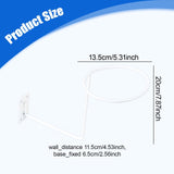 Maxbell Helmet Hanger Organization Wall Mount Display Rack for Basketball Coats Mask Square white