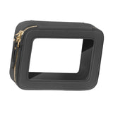 Maxbell Clear Makeup Bag Toiletry Pouch Cosmetic Case Small Toiletry Bag Sister Wife Black