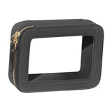 Maxbell Clear Makeup Bag Toiletry Pouch Cosmetic Case Small Toiletry Bag Sister Wife Black