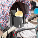Maxbell Clip on Drink Holder Pushchair Trolley Stroller Cup Holder with Phone Holder