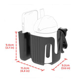 Maxbell Clip on Drink Holder Pushchair Trolley Stroller Cup Holder with Phone Holder