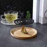 Maxbell Coil Holder Easy to Use Compact Decor Elegant Stand for Travel Office Indoor