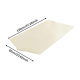 Maxbell PU Leather Table Cloth Stretch Table Protector Reusable Rectangle Tablecloth 60cmx120cm White