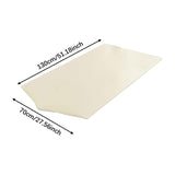 Maxbell PU Leather Table Cloth Stretch Table Protector Reusable Rectangle Tablecloth 70cmx130cm White
