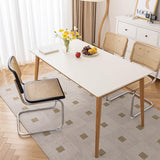 Maxbell PU Leather Table Cloth Stretch Table Protector Reusable Rectangle Tablecloth 70cmx130cm White