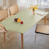 Maxbell PU Leather Table Cloth Stretch Table Protector Reusable Rectangle Tablecloth 70cmx130cm Green