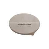 Maxbell Table Cloth Stretchable Oil Anti Table Cover for Picnic Patio Wedding Gray Diameter 60 cm