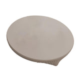 Maxbell Table Cloth Stretchable Oil Anti Table Cover for Picnic Patio Wedding Gray Diameter 70 cm