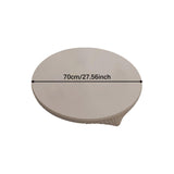 Maxbell Table Cloth Stretchable Oil Anti Table Cover for Picnic Patio Wedding Gray Diameter 70 cm