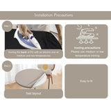 Maxbell Table Cloth Stretchable Oil Anti Table Cover for Picnic Patio Wedding Gray Diameter 70 cm