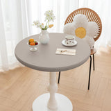 Maxbell Table Cloth Stretchable Oil Anti Table Cover for Picnic Patio Wedding Gray Diameter 80 cm