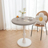 Maxbell Table Cloth Stretchable Oil Anti Table Cover for Picnic Patio Wedding Gray Diameter 80 cm