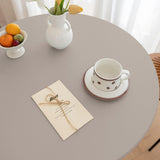 Maxbell Table Cloth Stretchable Oil Anti Table Cover for Picnic Patio Wedding Gray Diameter 90 cm