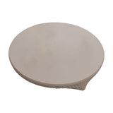 Maxbell Table Cloth Stretchable Oil Anti Table Cover for Picnic Patio Wedding Gray Diameter 90 cm
