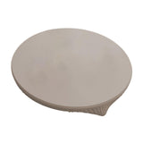 Maxbell Table Cloth Stretchable Oil Anti Table Cover for Picnic Patio Wedding Gray Diameter 90 cm