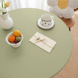 Maxbell Table Cloth Stretchable Oil Anti Table Cover for Picnic Patio Wedding Green Diameter 60 cm
