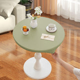 Maxbell Table Cloth Stretchable Oil Anti Table Cover for Picnic Patio Wedding Green Diameter 80 cm