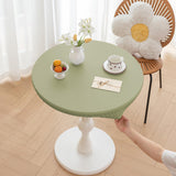 Maxbell Table Cloth Stretchable Oil Anti Table Cover for Picnic Patio Wedding Green Diameter 80 cm