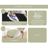 Maxbell Table Cloth Stretchable Oil Anti Table Cover for Picnic Patio Wedding Green Diameter 90 cm