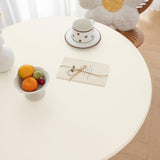 Maxbell Table Cloth Stretchable Oil Anti Table Cover for Picnic Patio Wedding White Diameter 60 cm