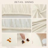 Maxbell Table Cloth Stretchable Oil Anti Table Cover for Picnic Patio Wedding White Diameter 60 cm